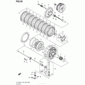 Схема вузла: Зчеплення Suzuki VL1500 Boulevard C90 BOSS