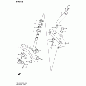 Схема узла: Рулевая траверса для Suzuki VZ1500 Intruder M1500