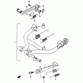 Схема вузла: Підставка для Suzuki GSF1200 Bandit
