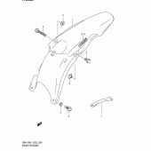 Схема узла: Заднее крыло для Suzuki RM125