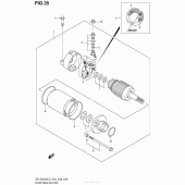 Схема узла: Стартер электрический для Suzuki DR-Z400 DR-Z400S