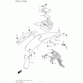 Схема вузла: Заднє крило Suzuki DR-Z400 DR-Z400SM