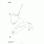 Схема узла: Переднее крыло для Suzuki DR-Z125 DR-Z125L