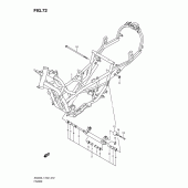 Схема вузла: Рама (An400al1 e19) ​​для Suzuki AN400 Burgman (EU analogue of SkyWave)