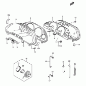 Схема вузла: Спідометр (An400k3/k4) для Suzuki AN400 Burgman (EU analogue of SkyWave)