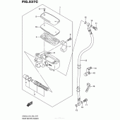 Схема вузла: Передній гальмівний циліндр (Vz800L6 E33) для Suzuki VZ800 Boulevard M50