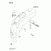 Схема вузла: Заднє крило Suzuki LS650 Boulevard S40