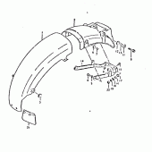 Схема узла: Заднее крыло для Suzuki GSX750