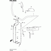Схема вузла: Кермо & Тросики (Vl800L7 E03) для Suzuki VL800 Boulevard C50