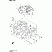Схема вузла: Картер двигуна для Suzuki DR200 DR200S