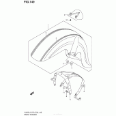 Схема узла: Переднее крыло (Vl800Tl3 E28) для Suzuki VL800 Boulevard C50T