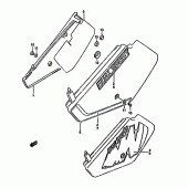 Схема вузла: Бічні панелі (Model l/m) для Suzuki DR350