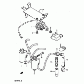 Схема вузла: Електроустаткування для Suzuki GSX-R750