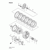 Схема узла: Сцепление для Suzuki VZ800 Intruder M800/ Boulevard M50