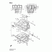 Схема вузла: Картер двигуна для Suzuki GSF650 Bandit S