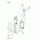 Схема узла: Радиатор для Suzuki RM-Z250