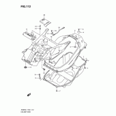 Схема узла: Багажник для шлема для Suzuki AN650 Burgman (EU analogue of SkyWave)