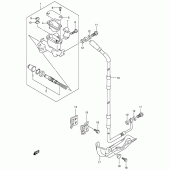 Схема вузла: Передній гальмівний циліндр (Model k1/k2/k3) для Suzuki RM125