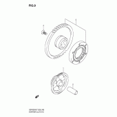 Схема вузла: Привід стартера для Suzuki GSF650 Bandit S