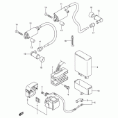 Схема вузла: Електроустаткування для Suzuki VL125 Intruder LC