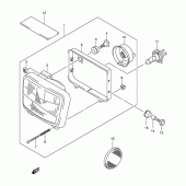 Схема узла: Фара (Model k2/k3/k4/k5) для Suzuki DR-Z250