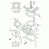 Схема вузла: Циліндр для Suzuki RMX250