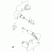 Схема узла: Поворотники (Gs500k3 p24) для Suzuki GS500