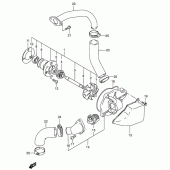 Схема вузла: Водяний насос Suzuki VS800 Boulevard S50