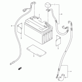Схема вузла: Акумулятор для Suzuki GSX-R600