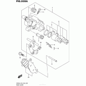 Схема вузла: Передній гальмівний супорт для Suzuki VZ800 Boulevard M50