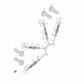 Схема узла: Распредвал & Клапан для Suzuki DL650 V-Strom