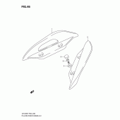 Схема вузла: Опори пасажира (Model k7) для Suzuki UH125 Burgman