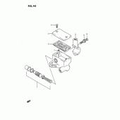 Схема вузла: Передній гальмівний циліндр (Ls650fg/fj/fk) для Suzuki LS650 Savage
