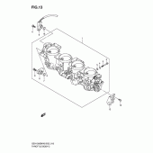 Схема вузла: Дросельна заслінка для Suzuki GSX1300 B-King