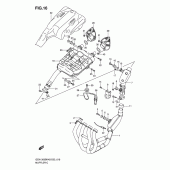 Схема вузла: Вихлопна система для Suzuki GSX1300 B-King