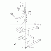 Схема узла: Подставка для Suzuki TU125