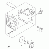 Схема вузла: Фара (Model k2/k3/k4/k5 e24) для Suzuki DR650 DR650SE