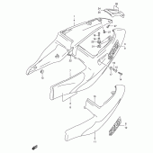 Схема вузла: Бічні панелі (Model w) для Suzuki GSX-R750