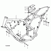 Схема узла: Рама для Suzuki TS250