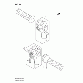 Схема вузла: Пульт управління рульової (An400zal1 e19) ​​для Suzuki AN400 Burgman (EU analogue of SkyWave)