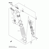 Схема вузла: Задній амортизатор для Suzuki RM-Z250