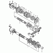 Схема узла: Трансмиссия для Suzuki TS125