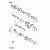 Схема вузла: Трансмісія для Suzuki SFV650 Gladius