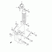 Схема вузла: Важіль прогресії для Suzuki DL650 V-Strom