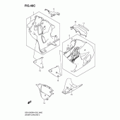 Схема вузла: Нижній обтічник (Model k7) для Suzuki GSX1300 Hayabusa