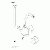Схема узла: Масляный охладитель для Suzuki GSX-R600