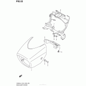 Схема узла: Накладка фары для Suzuki VZ800 Boulevard M50