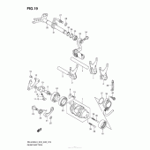 Схема узла: Копирный вал & Вилки & Вал переключения для Suzuki RM-Z450