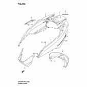 Схема вузла: Бічні панелі (Model k5) для Suzuki UH125 Burgman
