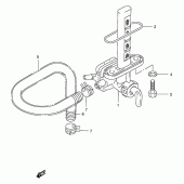 Схема узла: Топливный кран для Suzuki GSX400